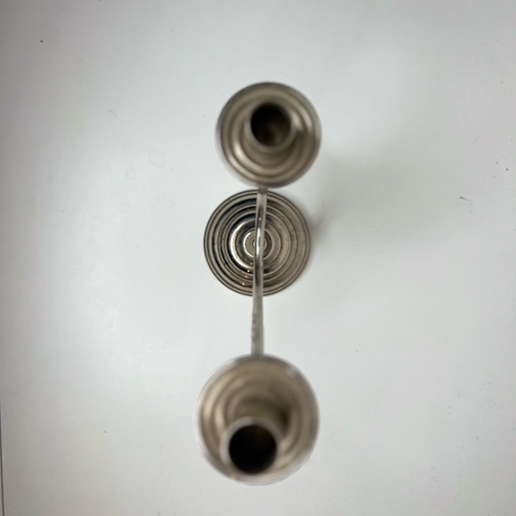 Antique Vintage Silver Two candles holder - Picture 8 of 8